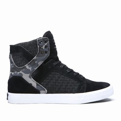 Férfi Supra SKYTOP Magasszárú Cipő HU283705 Sötétkék/Fehér